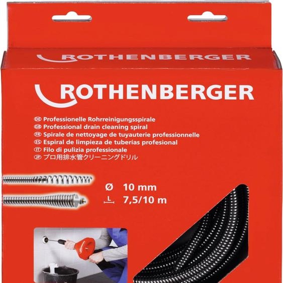 ROTHENBERGER Spirale, 10mm x 7,5m, avec âme en acier - 72424