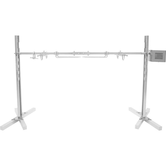 Rôtissoire électrique - Grille en acier inoxydable - Réglable en hauteur - Pour lextérieur - Poulet et viande - Argent