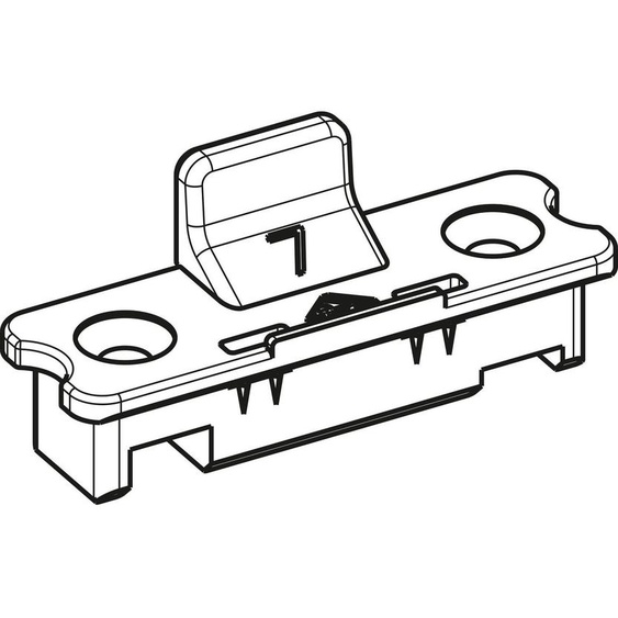 Roto NT/NX Fermeture centrale invisible adaptée à louvrant n° 7, PVC gris