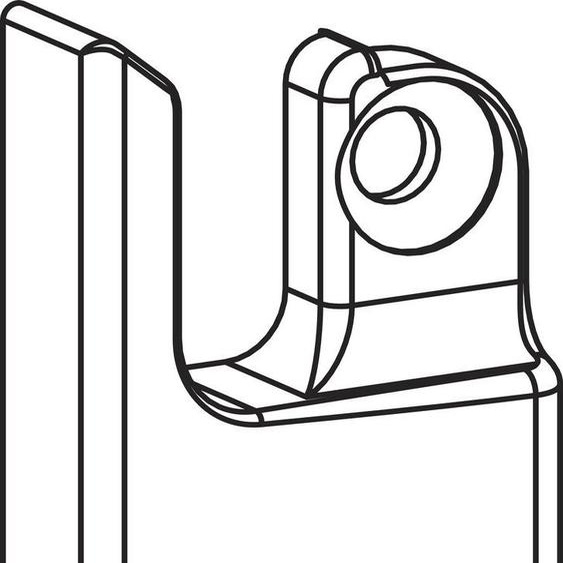 ROTO NT/NX Gâche à visser pour ouvrant à la française central/variable zinc argent