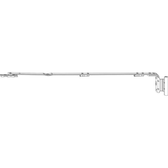 ROTO NX Bras de hache P 12/20-13 taille 150 FFB 290-410 mm argenté gauche