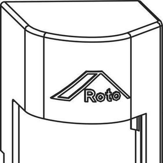 ROTO NX Cache palier de butée T standard bois R06.2M noir profond mat