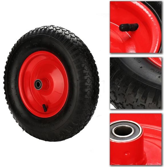 Roue de secours Hengda brouette en caoutchouc plein pneus à air brouette de jardin 4.80 4.00-8