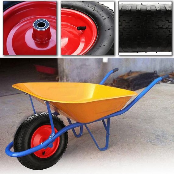 Roue de secours Hengda brouette en caoutchouc plein pneus à air brouette de jardin 4.80 4.00-8