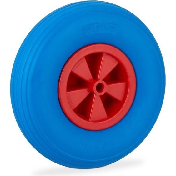 Roue pour brouette 3.50-6 en bleu/rouge
