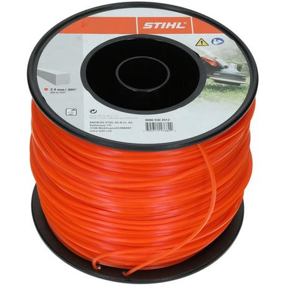 Rouleau de fil de coupe carré diam 2,4 mm x Long 253 m - orange STIHL 0000-930-2612