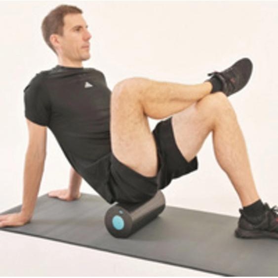Rouleau de massage 2 en 1, noir/bleu