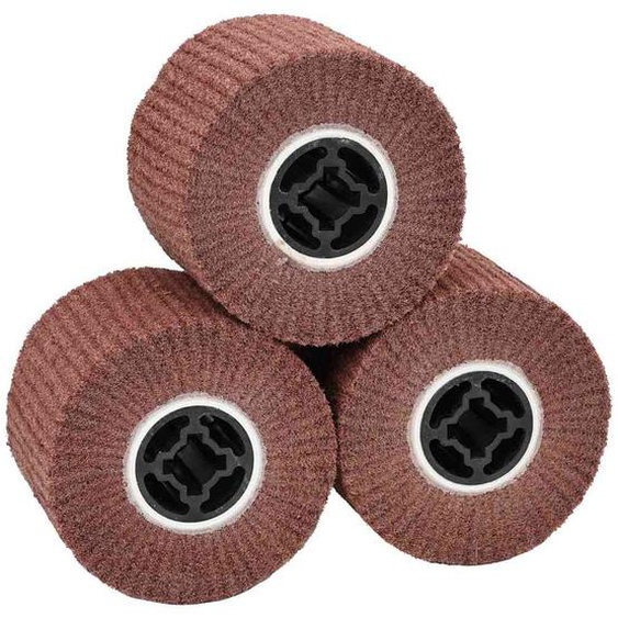 Rouleaux de ponçage 3 pcs Marron 12 x 12 x 10 cm