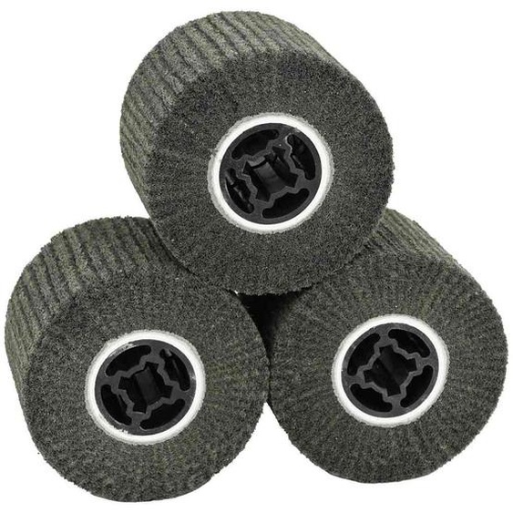 Rouleaux de ponçage 3 pcs Noir 12 x 12 x 10 cm