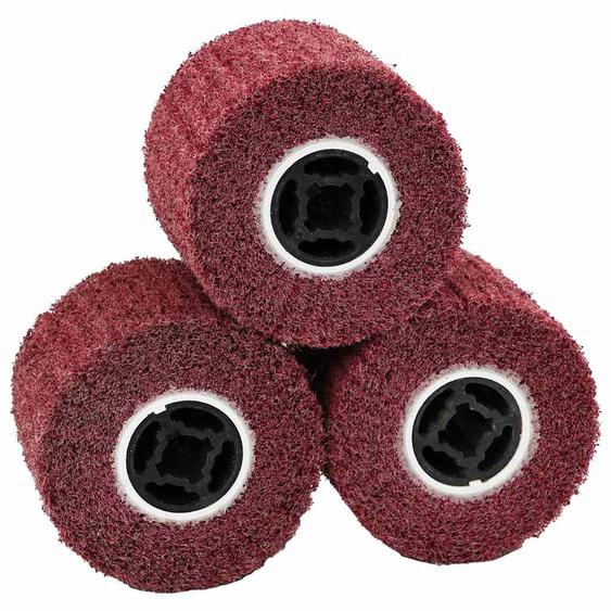 Rouleaux de ponçage 3 pcs Rouge 12 x 12 x 10 cm