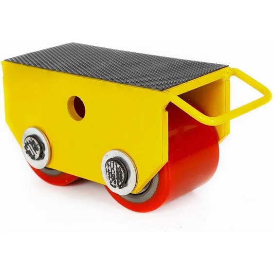 Rouleur de machines - Châssis de transport - Charge max. 2,5 t - Roues enPolyuréthane- Surface en caoutchouc - Construction robuste et rigide - Jaune