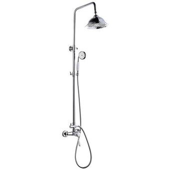 Rousseau Colonne de douche avec robinet mitigeur mecanique Retro - Chrome