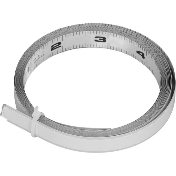 Ruban à mesurer auto-adhésif en acier au carbone pour scie de table 12FT 144 Inch