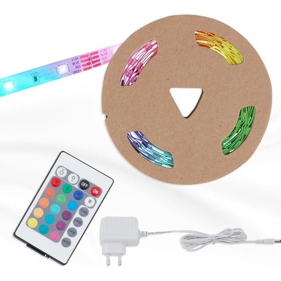 Ruban LED BRILONER LEUCHTEN LED SUPERLINE, 12 W, IP20, blanc, plastique, dimmable, avec télécommande, autocollant, 300 x 1 x 0,3 cm