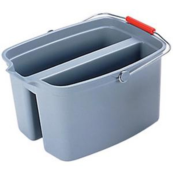 RUBBERMAID Seau double, 18 litres, PP, gris