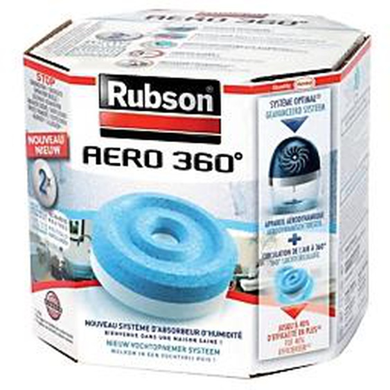RUBSON 2 recharges Rubson pour absorbeur dhumidité Aéro 360°