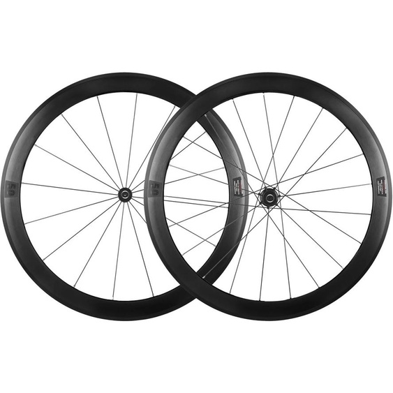 RUJIXU HUB de tube en fibre de carbone ultra-léger 700C, sans LOGO, 120 anneaux, roue de vélo de route, frein en V, double profondeur en alliage daluminium 30/40/50mm, paire de roues