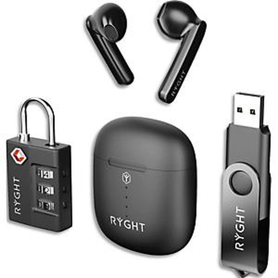 RYGHT Pack JAM écouteurs sans fil + Clé USB + CadenasJIMA
