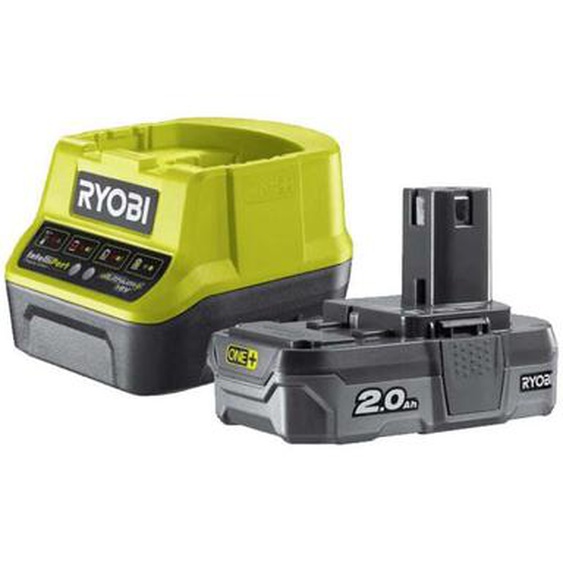 Pack batterie 18V One+ 2.0Ah LithiumPlus - 1 chargeur rapide 2.0Ah RC18120-120 - Ryobi