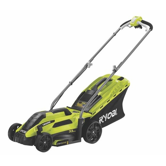 Ryobi RLM13E33S - Tondeuse à gazon poussée - 33 cm - 2 cm - 6 cm - Lames de rotor - 35 l