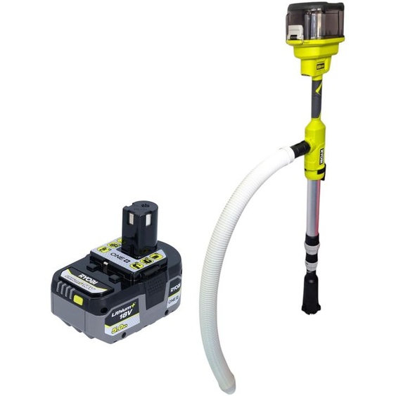 RYOBI RY18STPA-0 Pompe à eau pour citerne de récupération deau de pluie sans fil 18 V 3 360 l/h + 1 batterie 5,0 Ah - sans chargeur