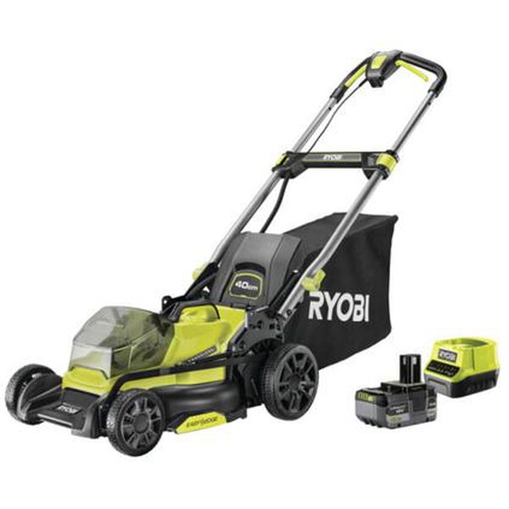 Ryobi - Tondeuse poussée 18V Brushless - coupe 40cm - 1 batterie 5,0Ah - 1 chargeur rapide - RY18LMX40C-150
