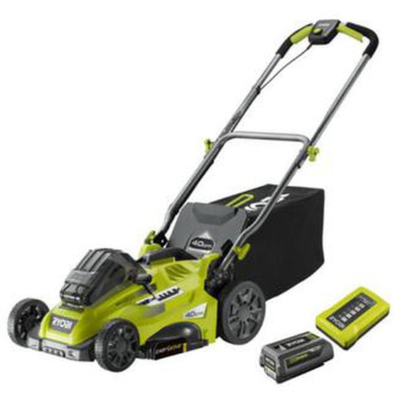 Ryobi - Tondeuse poussée 36V - coupe 40cm - 1 batterie 5,0Ah - 1 chargeur - RLM36X41H50G