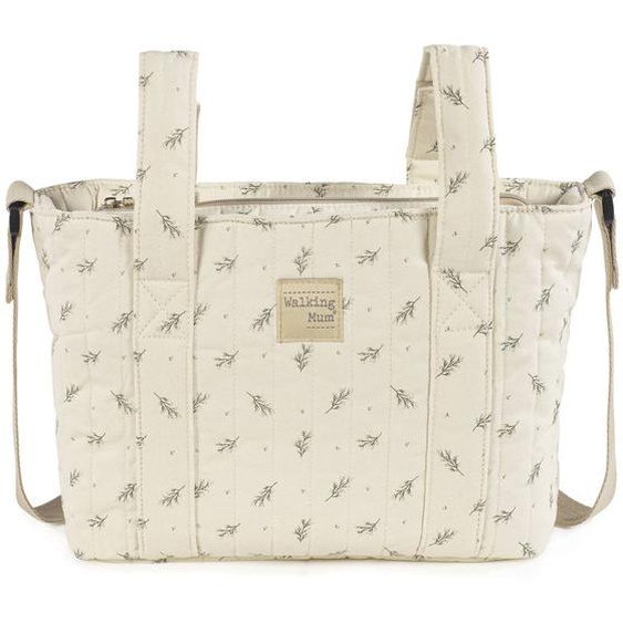 Sac À Poussette Crossbody Ecru, Vert
