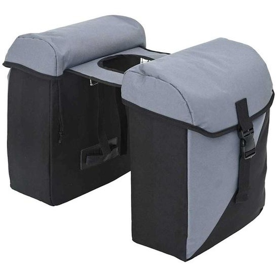 Sac à vélo Noir et gris 15.5 x 31.5 x 40 cm Polyester