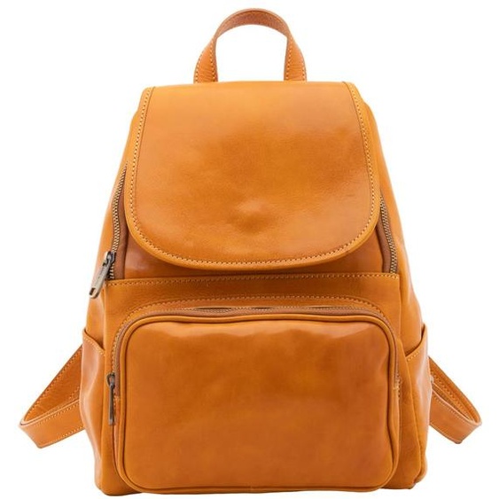 Sac bandoulière pour femmes, en cuir véritable, forme ronde, avec fermeture éclair et compartiments, fabriqué en Italie