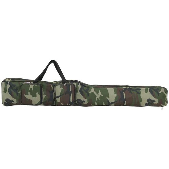 Sac de canne à pêche vert camouflage 150 cm tissu oxford
