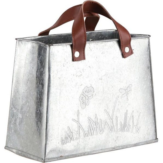 Sac Déco Métal Pot à plantes Papillon 22cm 2pcs Vintage