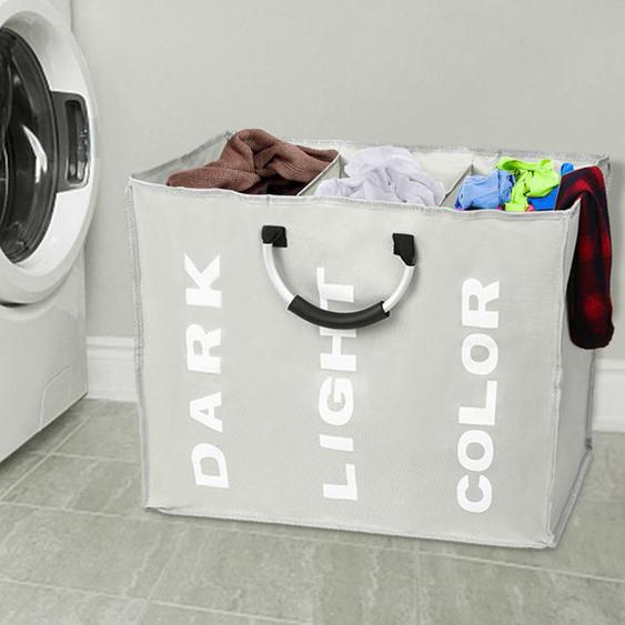 Sac linge pliable en 3 sections panier linge pliable tissu Oxford durable panier linge pour vtements DISTRIBUTEUR SACS DE DEJECTION