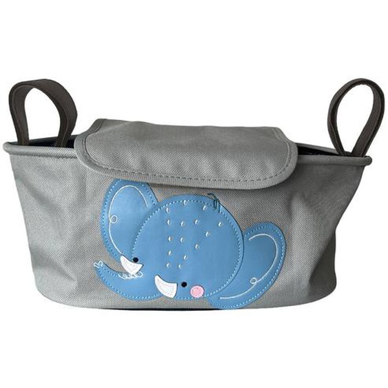 Sac Organiseur De Poussette Chewy Léléphant Gris