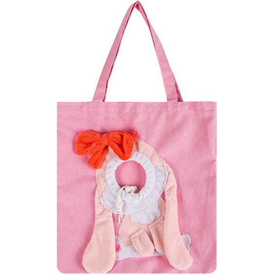 Sac pour chat lapin, sac pour chat renard, sac de voyage bichon-frisé pour petits chiens, sac cat-out, sac pour chat one shoulder avec tête exposée, rose