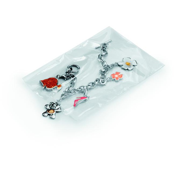 Sachet plastique haute brillance à fermeture adhésive - 8 x 12 cm - Transparent - Carton de 1000
