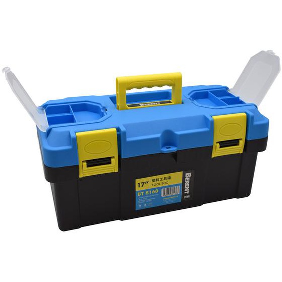 Safetool Caisse à outils vide - Jaune et bleu