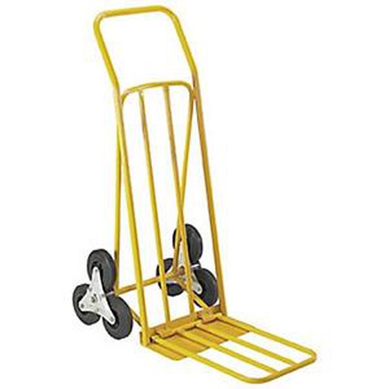 Safetool Diable escalier double pelle, charge 80 kg - Orange