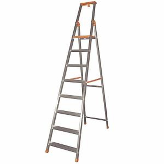 Safetool Escabeau professionnel 8 marches