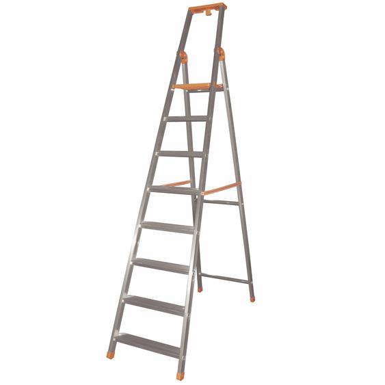 Safetool Escabeau professionnel 8 marches