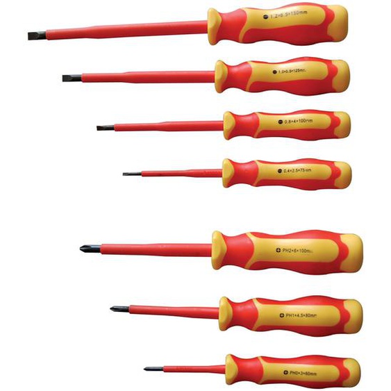 SAFETOOL Lot de 7 tournevis isolés Safetool