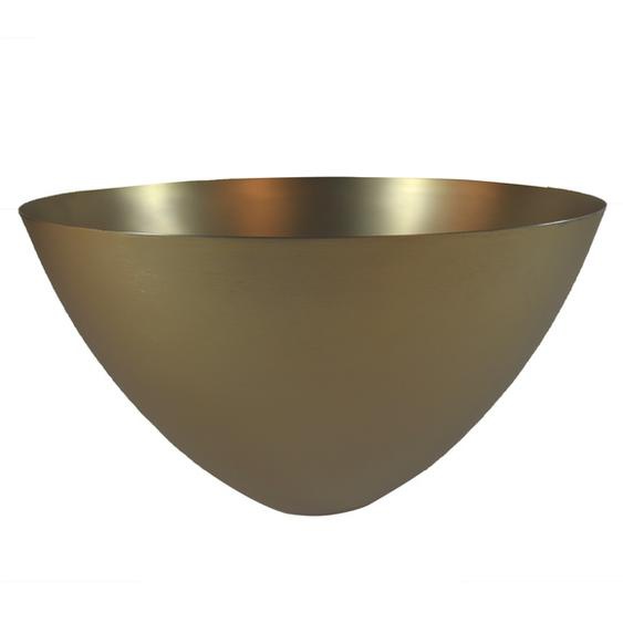 Saladier en métal doré mat intérieur brillant 29,5x h17cm