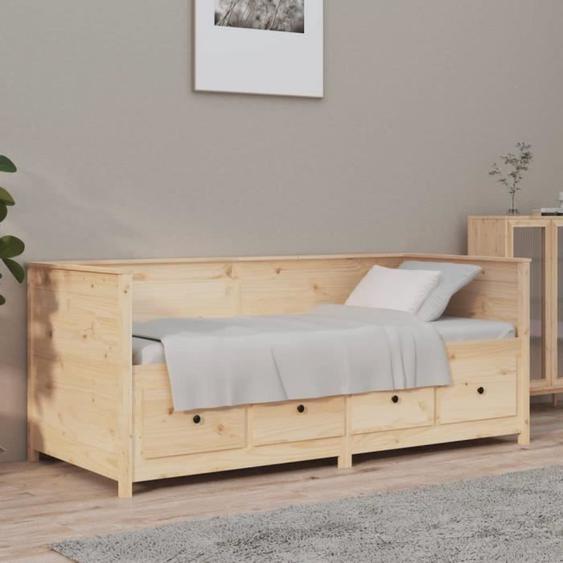 SALE 2024 Lit de jour JMS - Canapé lit Simple 100x200 cm bois de pin massif 258,29,Kg