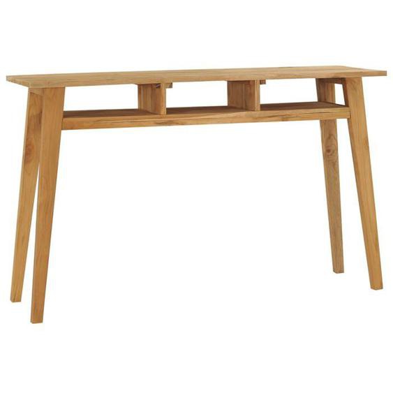 SALE 2025Table console - Table d’appoint Scandinave - 120x35x75 cm - Bois de teck massif,16,1 Kg 9189