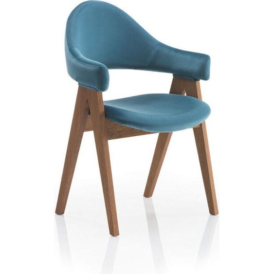 Salle à manger Ensemble de 6 chaises de luxe design rembourrées en bois massif Siège Bureau Office