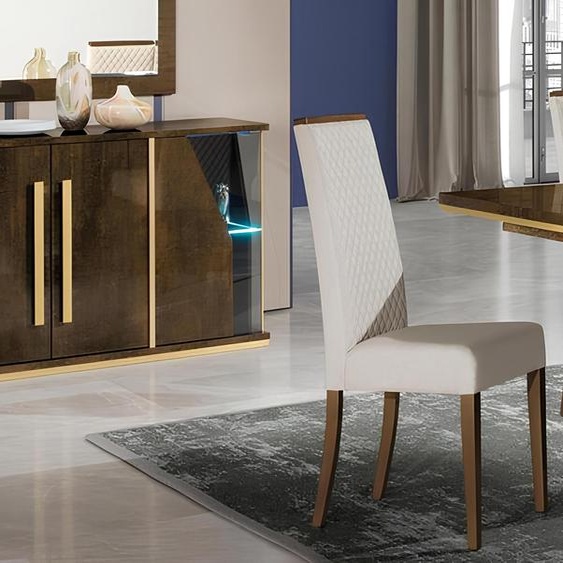 Salle à manger Table Chaise Bois Chaises Table Groupe Garniture Moderne Nouveau Set 5pcs.