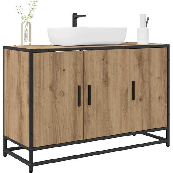 Salle de bain lavabo armoire chêne Artisan 90 x 33 x 60 cm