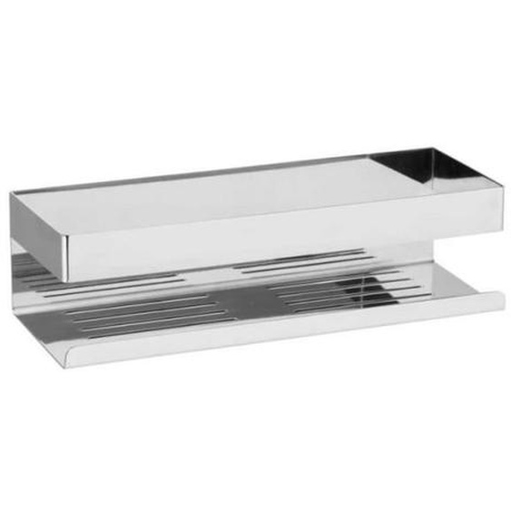 Etagère murale - Wenko - Genova - Inox brillant - Fixation Turbo-Loc® - L 30 x H 8 cm