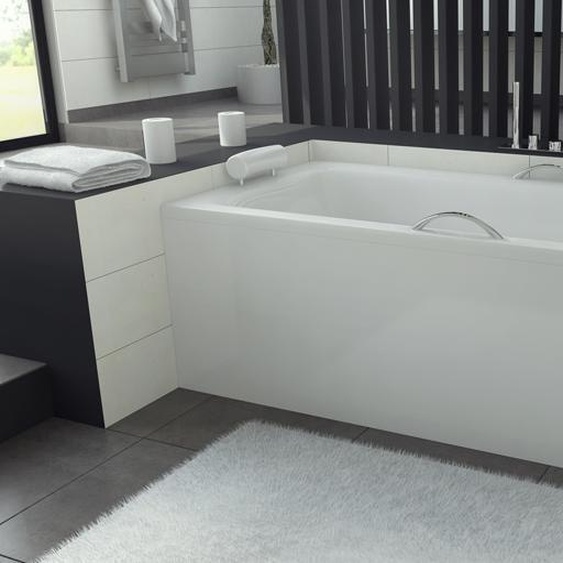 Salle de bains rectangulaire baignoires dangle blanc baignoire dangle arrondi Nouveau
