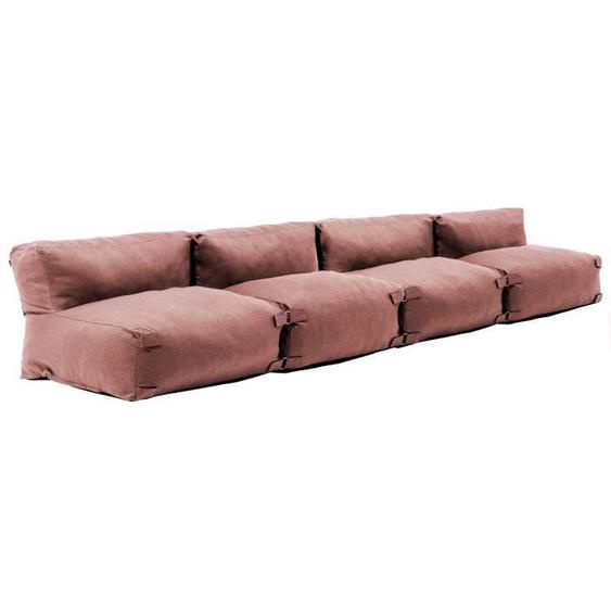 Salon de jardin modulable 4 places terracotta - Mixi